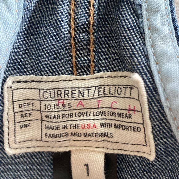 Current Elliot Maternity Overalls size 1. Dark denim. - Picture 3 of 4